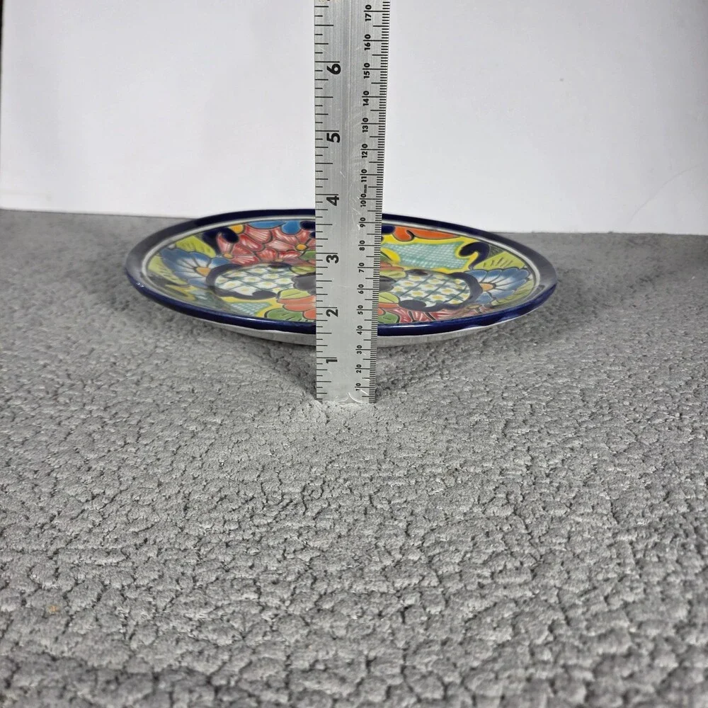 Talavera Plate Lead Free Mexican Art Pottery Hand Painted 11